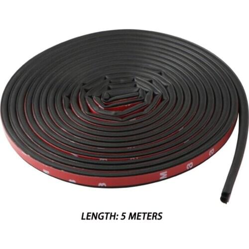 Universal Type B Automobile Rubber Sealing Strip Self-adhesive Rubber Strip Car Door Anti-collision Soundproof Strip Pinstripe