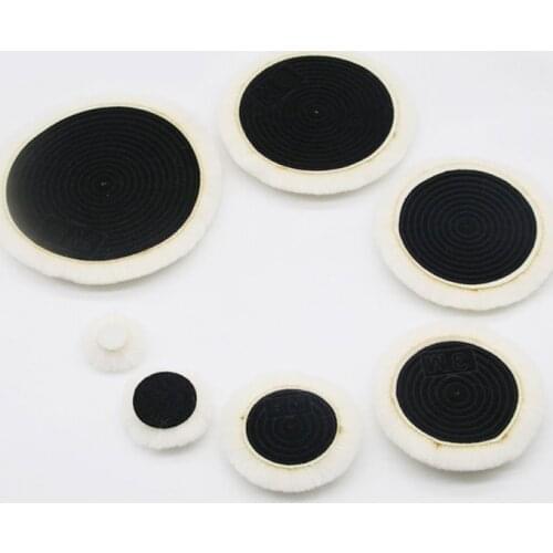 1Pcs 1/2/3/4/5/6/7 Inch Wool Buffing Pads Woolen Polishing Pad For Car Auto Polisher Tool