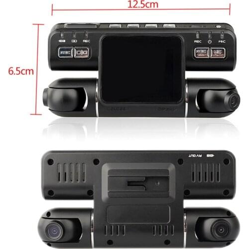 Camera Video Recorder 120 Plus 120 Degree Wide Angle 2018 New Car DVR Dash Cam Multilingual G-Sensor 2.0 Inches LCD HD Dual Lens