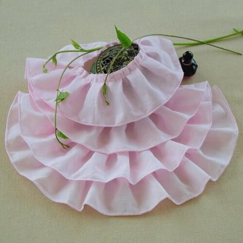 1M Pleated Guipure Green Lace Fabric Gray White Pink Lace Ribbon Collar 7.5cm Trim Decor Sewing Applique dentelle encaje QY33