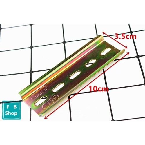 1pcs 10cm din rail C45 Guide Mounting clip Installation track fixed 3.5cm Wiring row fixed MCB fixing seat rail