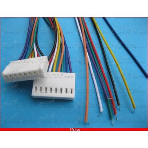 10 pcs 2510 Pitch 2.54mm 8 Pin Female Connector with 26AWG 300mm Leads Cable