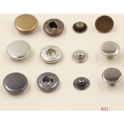 100 pieces Metal snap buttons 1.5CM double-sided down jacket buckle coat button snap button spot wholesale childrens clothing