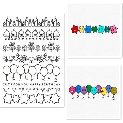 11x16cm Symbol lines Transparent Silicone Rubber Clear Stamps cartoon Scrapbooking/DIY Easter Childrens toys album