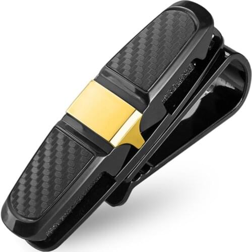 Car Glasses Holder Auto Glasses Case Holder Clip ABS Vehicle Visor Sunglasses Eyeglasses Ticket Clips Organizer 1 Pcs