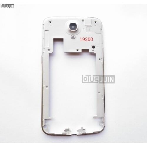 1pcs Middle Bezel Back Frame Back Chassis Plate Case For Samsung Galaxy Mega 6.3 I9200 Housing+Rear Camera Glass Lens