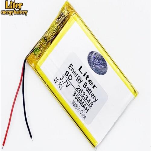 Liter energy battery 3.7V 350MAH 263348 lithium polymer battery MP3 MP4 MP5 Bluetooth DIY
