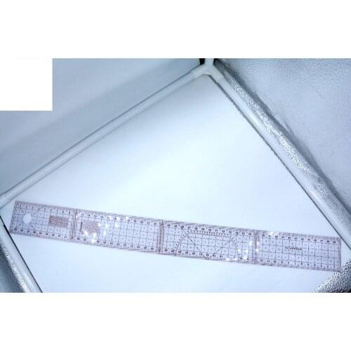 Multifunction grading inch ruler 50cm ruler metric ruler making clothing sample foot plate