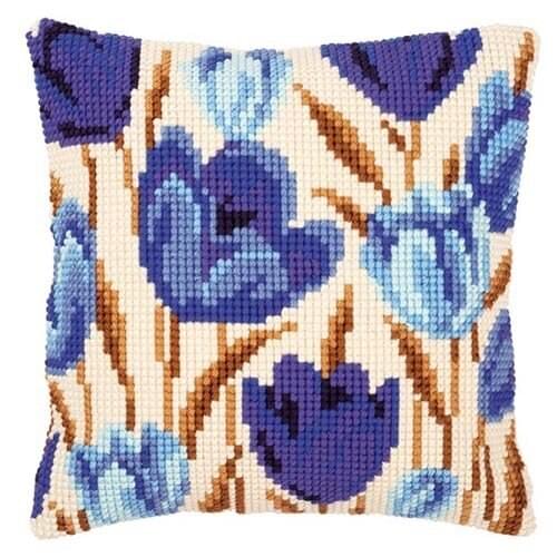 Flower Latch Hook Pillow Sets Forest Style Cushion Embroidered Crafts Latch Hook Rug Kits DIY For Punk Stripes Needlework