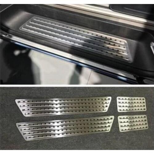 For Transporter (T6) Caravelle 2017-2019 Exterior Accessories Scuff Plate Threshold Door Sill Cover Gurand Cover