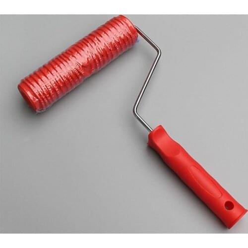 2021 New Embossed Paint Roller Sleeve Wall Texture Stencil Brush Pattern Art Rollers Hou