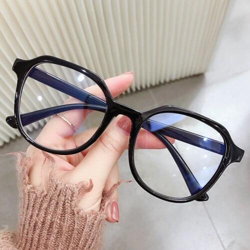 2021 Trends Office Anti Blue Light Oversized Glasses Computer Women Blue Blocking Gaming Big Size Men Eyeglasses Frame