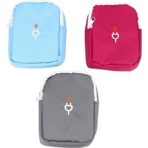 NICEYARD Digital USB Cable Gadget Organizer Travel Cable Bag Portable Power Bank Pouch Charger Wires Storage Bag