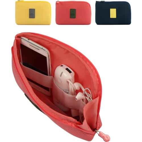 Portable Travel Bag Electronic Storage Package Mobile Phone Earphone Data Line Organizer Travel Accessories