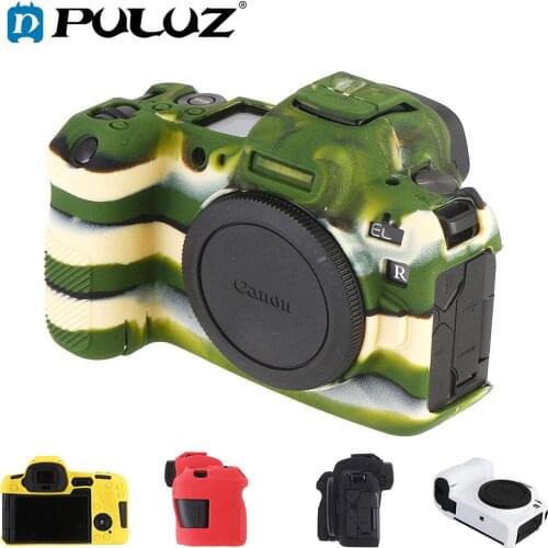 PULUZ Soft Silicone Rubber Camera Protective Body Cover Skin Case for Canon EOS R DSLR Camera Bag Housing protector Cover