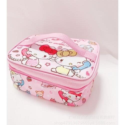 Sanrio hello kitty lunch box bag insulation portable lunch bag Melody aluminum foil insulation handbag tote bag