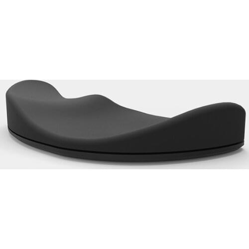 Silicone Wrist Rest Pad, Ergonomic Gliding Palm Rest, Smooth Glide, Sliding Wrist Pad That Moves with Your Mouse, Black, Silver