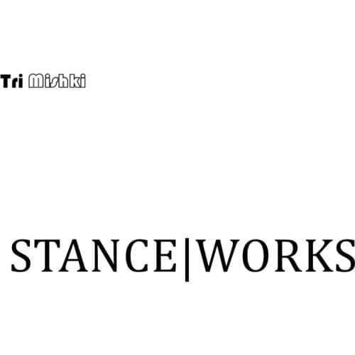 Tri Mishki 7.5x58cm words stance work funny car sticker Vinyl Decals Accessories Car Sticker HZX502