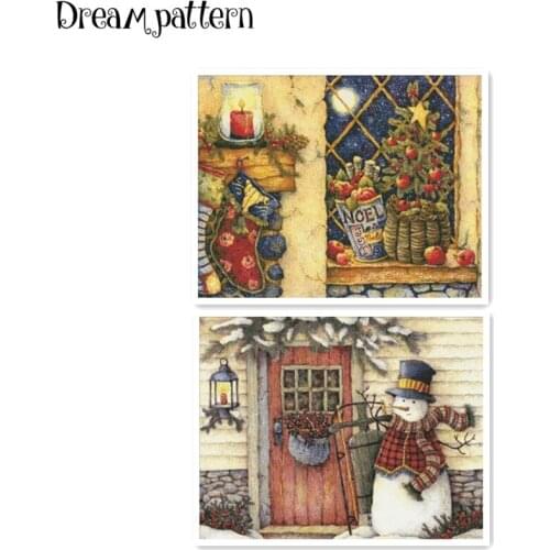 Room decoration cross stitch kit cotton silk Aida count 14ct 11ct print embroidery DIY handmade needlework supplies