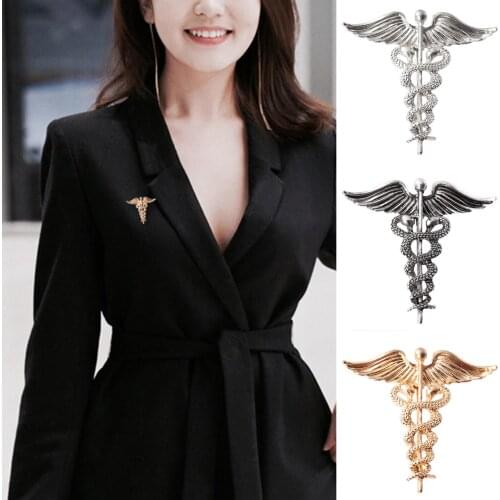 Alloy Brooch Vintage Lapel Pin Angel Wing Brooch Pin Fashion High Quality Best Gift for Birthday Festival LXH