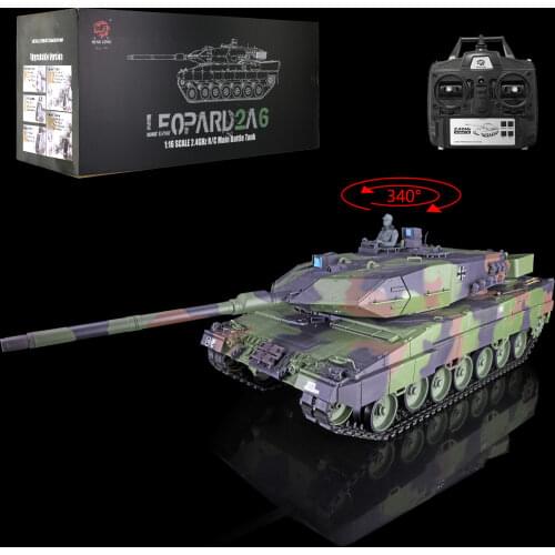 1/16 2.4Ghz Heng Long 7.0 Plastic Ver Leopard2A6 RC Tank 3889 TH17573-SMT4