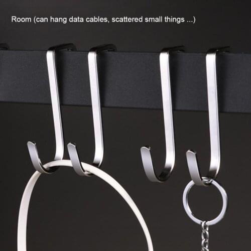 1 Pcs Stainless Steel Double S Shape Storage Hook For Bathroom Kitchen Wall And Door Home Bathroom Organizer Accessories Kitchen