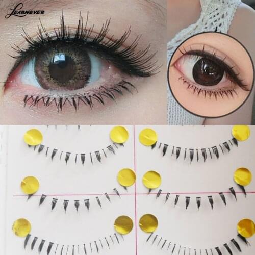 10 Pairs Makeup Handmade Natural Lower Lashes Lighten Eyes Tools For Women Bottom Your Lower Eye Eyelashes Lashes Makeup Fa P0I6