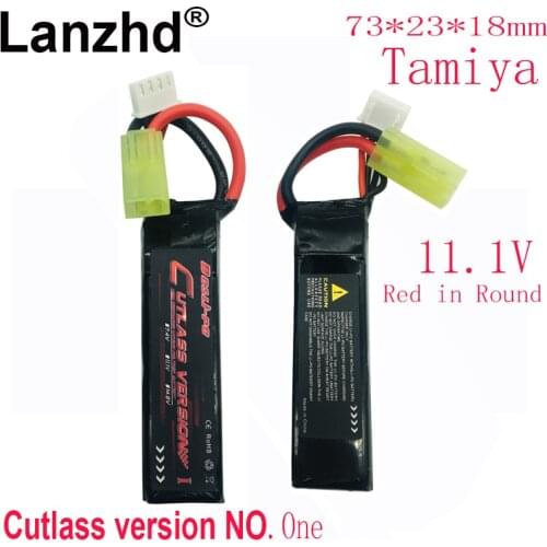 10PCS 11.1V 1000mAh Airsoft Stick Battery 25C LiPo Battery Pack with Mini Tamiya Connector for Airsoft Guns AK47