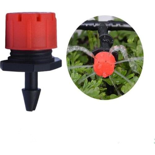 200pcs/pack Red Adjustable Dripper Emitter On Barb For Micro Drip Irrigation Plant Flower Watering Sprayer Sprinkler N109