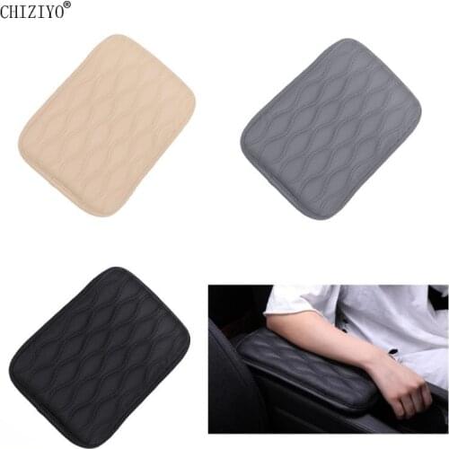 30*20CM PU Car Armrest Box Pad Cover Center Console Box Seat Armrest Pad Cushion Durable Wear Mat For Car Auto SUV
