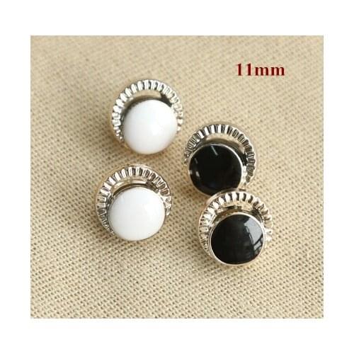30pcs/lot Size:11mm Fashion moon shape hollow out design shank buttons,plastic plating shirt button,diy accessories(ss-698)