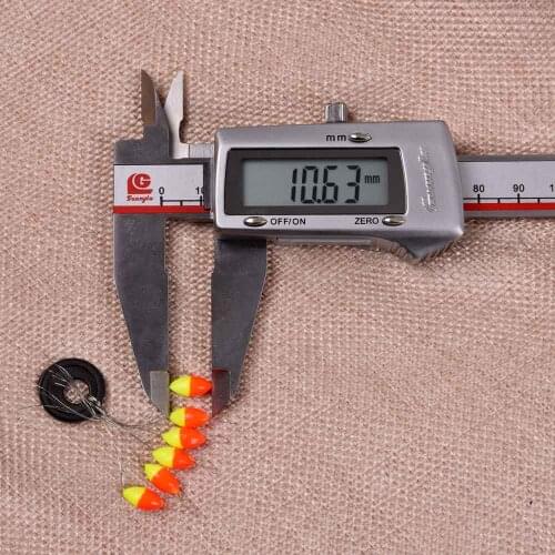 40 Pcs/Lot 4# Fishing Float Set Convenient Cylindrical Space Beans Bleaching Fishing Floats Pescaria Carp Fishing Accessories