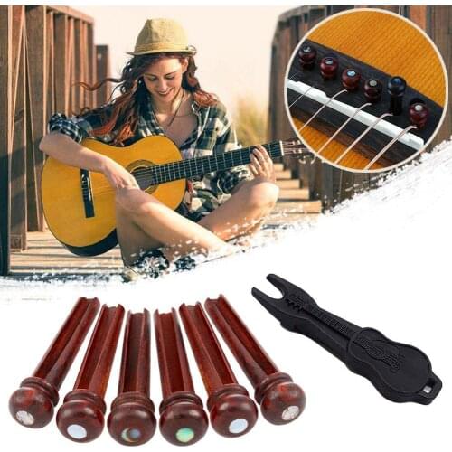 6 Pieces Of Acoustic Guitar String Nails Acoustic Guitar Durable Inlaid Nails String Dot Guitar Z8Q7