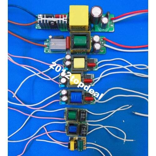 85-265V 1-3x1w 3-4x3w 3-6x2w 6-10x3w 6-12x3w 12-20x1w 7-13x2w 10-18x3w 18-30x3w LED Driver Convertor Transformer Ceiling Light