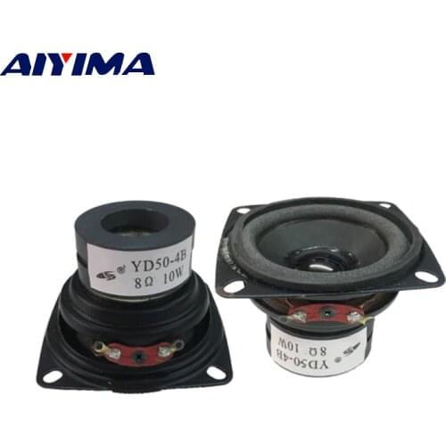 AIYIMA 2Pcs Mini Audio Portable Speakers 8 Ohm 10W Full Range Multimedia Speaker DIY For Home Theater Sound System