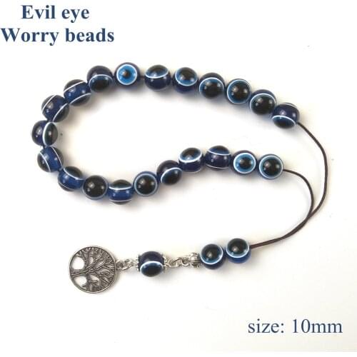 Prayer Beads Worry Beads Tasbih 10mm Plastic Lucky Evil Eye Handmade