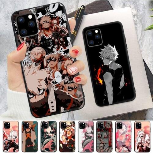 Katsuki Bakugo Phone Case For IPhone 12 11 Pro Max 7 8 6 6s Plus Se 2020 X Xs Xr 5 5s Silicone Cover