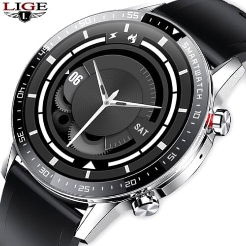 LIGE 2021 New Bluetooth Phone Smart Watch Men Waterproof Sports Fitness Watch Health Tracker Weather Display smartwatch Women