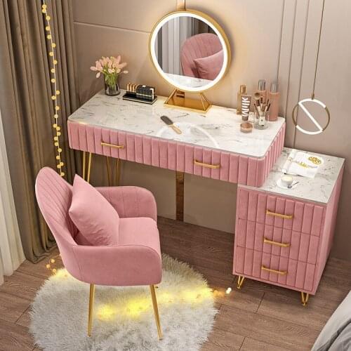 Nordic Small Family Model Bedroom Contracted and Contemporary Simple Makeup Table Dresser Economy Self-contained Home Furniture