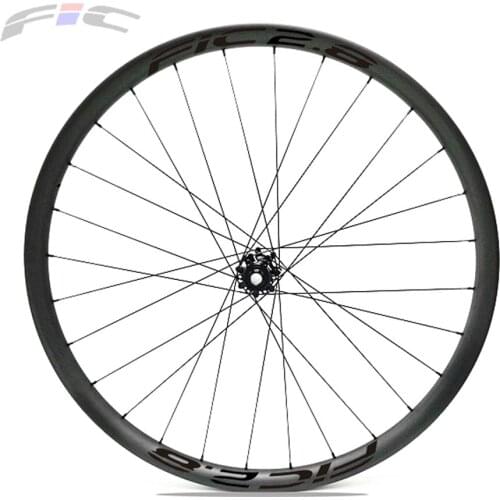 FIC mtb 29er wheelset 36mm wide hookless with powerway M45 6 bolts hub AM carbon 27.5 inch Asymmetic Hookless MTB bicycle wheels