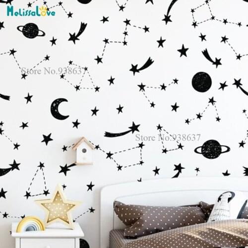 Zodiac Constellation DIY Pattern Stickers Living Room Vinyl Wall Home Decor Nursey Decoration Removable Vinyl Wall Stickers B912