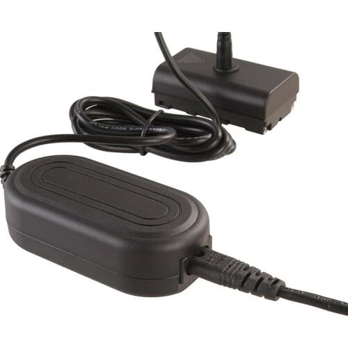NP-F550 Dummy Battery Adapter + AC power Supply adapter For SONY NP-F550 F570 NP-F970