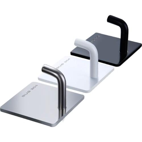 Clothes Single Hook Kitchen Stainless Steel Storage Hook Home Punch-free Strong Viscose Load-bearing Holder