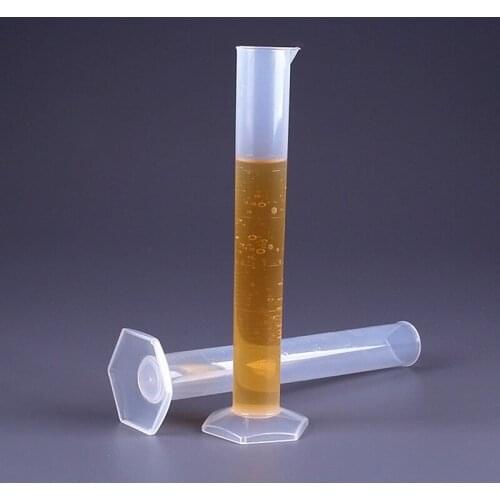 10/25/50/100/250/500ml Plastic Measuring Cylinder Graduated Cylinders for Lab Supplies Laboratory Tools TS2