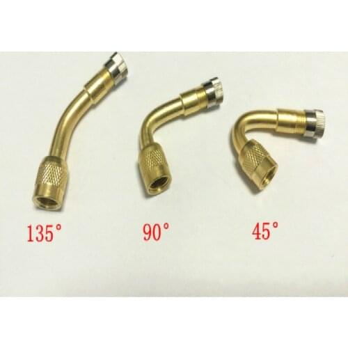 45/90/135 Long Angle Air Tire Valve Expansion Adapter for Automobile and Motorcycle
