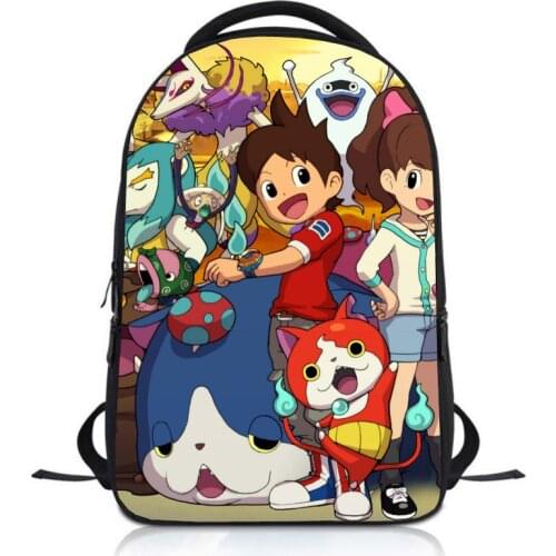 Anime Yo-kai Watch Students Backpack School Bag Children Cartoon Knapsack Boys Girls Rucksack Bookbag Kids Satchel