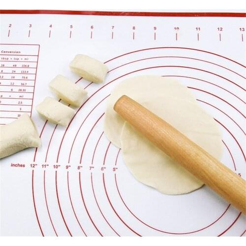Silicone Baking Mat Pastry Rolling Kneading Pad Kitchen Crepes Pizza Dough Non-stick Pan Pastry Mat Kitchen Gadgets Cooking Tool