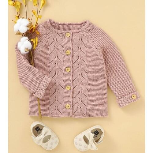 Baby Sweater Long Sleeve Autumn Newborn Girls Winter Tops One Piece Overall Knitted Toddler Infant Kids Clothing Solid Outerwear