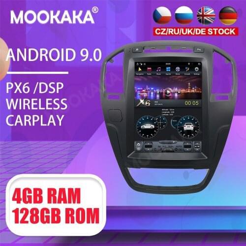 Tesla 10.4" Android 9 PX6 4G 128GB Car Player For Opel Insignia Vauxhall Holden CD300 Car GPS Navi CarPlay Head Unit DSP Stereo