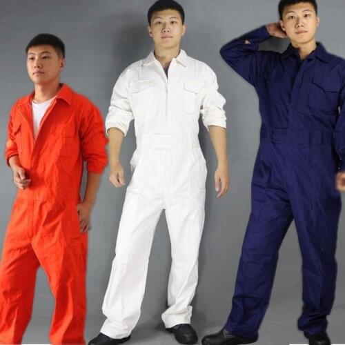100%Cotton Worker Overall Jumpsuit Auto Repairman Mechanical Work clothing plus size singer costume Male/Female Uniform Coverall
